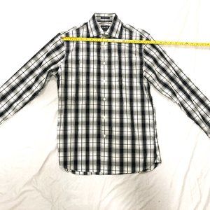 Men's 1094 checkered plaid button down size small